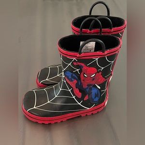 Spider-Man Boys Rain Boots (Size 10)
